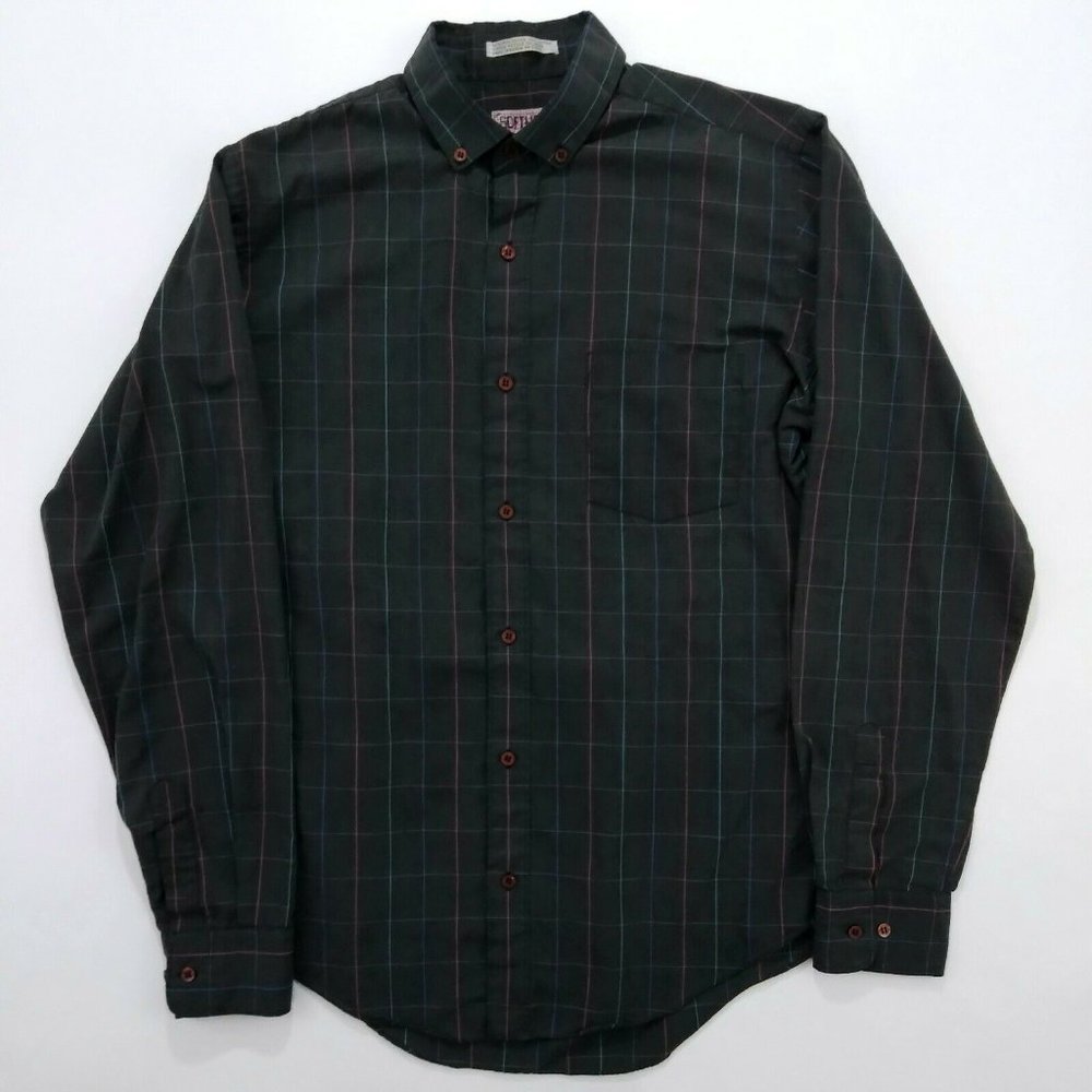 Vintage Software Men's  Button Front Shirt Sz L